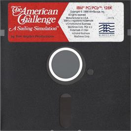 Artwork on the Disc for American Challenge A Sailing Simulation, The on the Microsoft DOS.