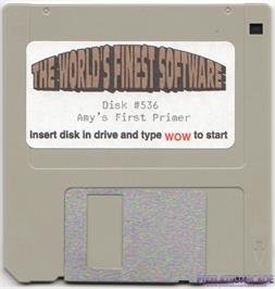 Artwork on the Disc for Amy's First Primer on the Microsoft DOS.