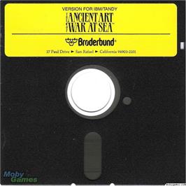 Artwork on the Disc for Ancient Art of War at Sea on the Microsoft DOS.