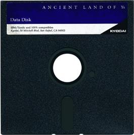 Artwork on the Disc for Ancient Land of Ys on the Microsoft DOS.
