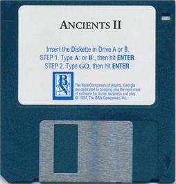 Artwork on the Disc for Ancients 2 on the Microsoft DOS.
