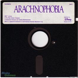 Artwork on the Disc for Arachnophobia on the Microsoft DOS.