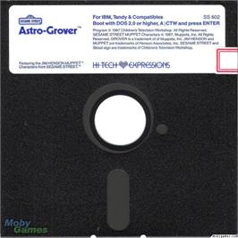 Artwork on the Disc for Astro-Grover on the Microsoft DOS.