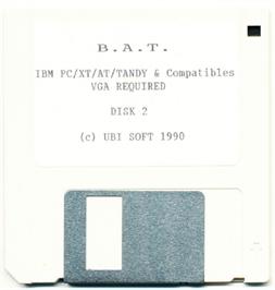 Artwork on the Disc for B.A.T. on the Microsoft DOS.
