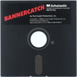 Artwork on the Disc for Bannercatch on the Microsoft DOS.