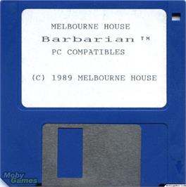 Artwork on the Disc for Barbarian (1996) on the Microsoft DOS.
