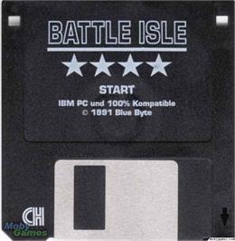 Artwork on the Disc for Battle Isle on the Microsoft DOS.
