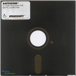 Artwork on the Disc for Battlezone on the Microsoft DOS.
