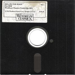Artwork on the Disc for Below The Root on the Microsoft DOS.