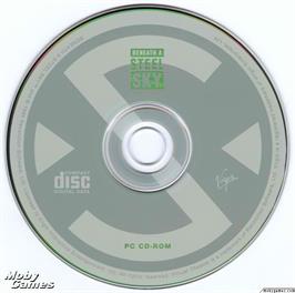 Artwork on the Disc for Beneath A Steel Sky on the Microsoft DOS.