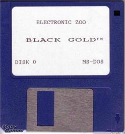 Artwork on the Disc for Black Gold on the Microsoft DOS.