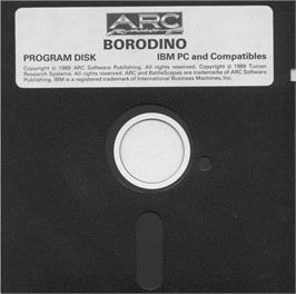 Artwork on the Disc for Borodino on the Microsoft DOS.
