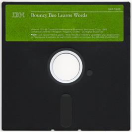 Artwork on the Disc for Bouncy Bee Learns Words on the Microsoft DOS.