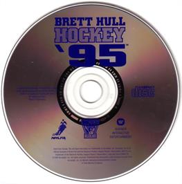 Artwork on the Disc for Brett Hull Hockey 95 on the Microsoft DOS.
