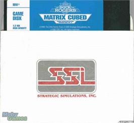Artwork on the Disc for Buck Rogers - Matrix Cubed on the Microsoft DOS.