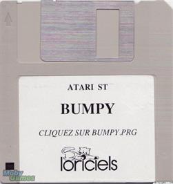 Artwork on the Disc for Bumpy on the Microsoft DOS.