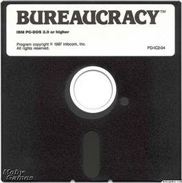 Artwork on the Disc for Bureaucracy on the Microsoft DOS.