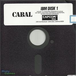 Artwork on the Disc for Cabal on the Microsoft DOS.