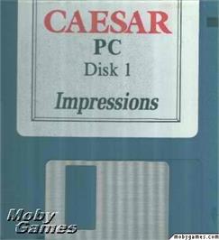 Artwork on the Disc for Caesar on the Microsoft DOS.