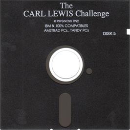 Artwork on the Disc for Carl Lewis Challenge, The on the Microsoft DOS.