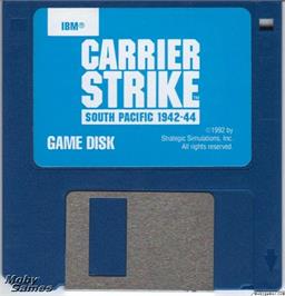 Artwork on the Disc for Carrier Strike - South Pacific 1942-44 on the Microsoft DOS.