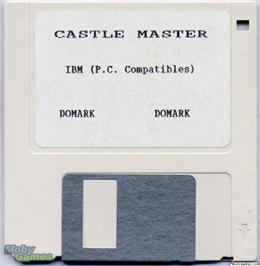 Artwork on the Disc for Castle Master on the Microsoft DOS.