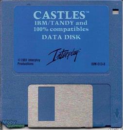 Artwork on the Disc for Castles on the Microsoft DOS.