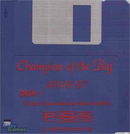 Artwork on the Disc for Champion of the Raj on the Microsoft DOS.