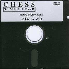 Artwork on the Disc for Chess Simulator on the Microsoft DOS.