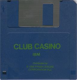 Artwork on the Disc for Club Casino on the Microsoft DOS.