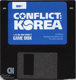 Artwork on the Disc for Conflict - Korea - The First Year 1950-51 on the Microsoft DOS.