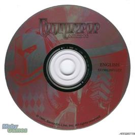 Artwork on the Disc for Conqueror: A.D. 1086 on the Microsoft DOS.