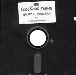 Artwork on the Disc for Cool Croc Twins, The on the Microsoft DOS.