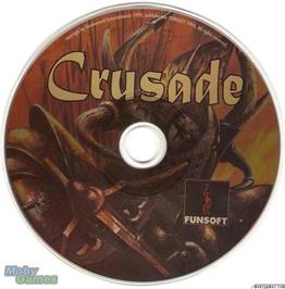 Artwork on the Disc for Crusade (1995) on the Microsoft DOS.