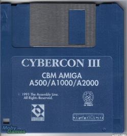 Artwork on the Disc for Cybercon 3 on the Microsoft DOS.
