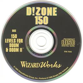 Artwork on the Disc for D!Zone 150 on the Microsoft DOS.