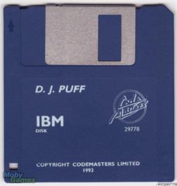 Artwork on the Disc for DJ Puff on the Microsoft DOS.