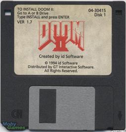 Artwork on the Disc for DOOM II on the Microsoft DOS.