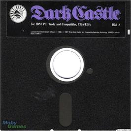 Artwork on the Disc for Dark Castle on the Microsoft DOS.