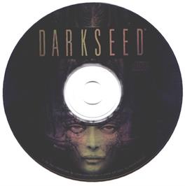 Artwork on the Disc for Dark Seed on the Microsoft DOS.