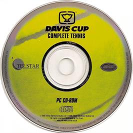 Artwork on the Disc for Davis Cup Complete Tennis on the Microsoft DOS.