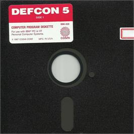 Artwork on the Disc for Defcon 5 (1987) on the Microsoft DOS.