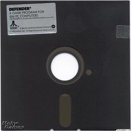 Artwork on the Disc for Defender (1992) on the Microsoft DOS.