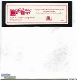 Artwork on the Disc for Defender Of The Crown on the Microsoft DOS.