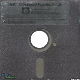 Artwork on the Disc for Dell Crossword Puzzles Volume 3 on the Microsoft DOS.
