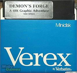 Artwork on the Disc for Demon's Forge on the Microsoft DOS.