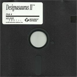 Artwork on the Disc for Designasaurus 2 on the Microsoft DOS.