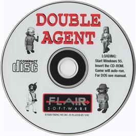 Artwork on the Disc for Double Agent on the Microsoft DOS.