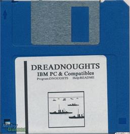 Artwork on the Disc for Dreadnoughts on the Microsoft DOS.