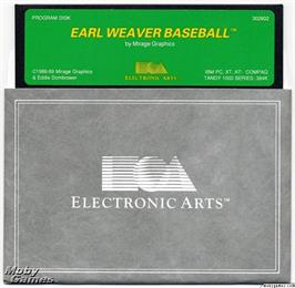 Artwork on the Disc for Earl Weaver Baseball on the Microsoft DOS.